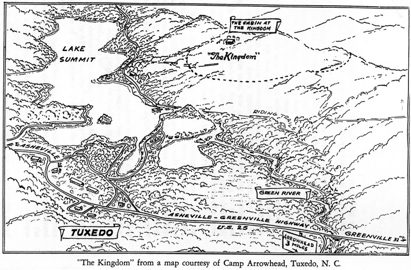 Map illustration of the Kingdom of the Happy Land