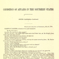 KKK 1871 Congressional Testimony